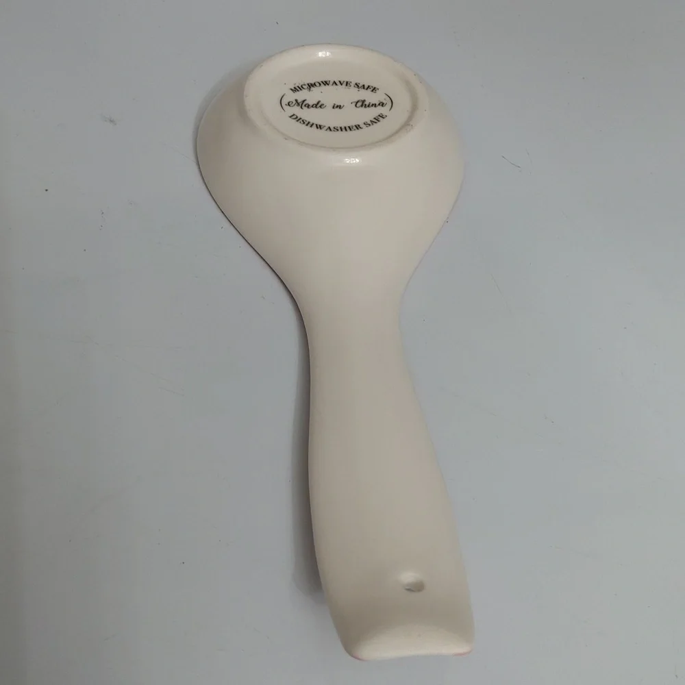 Floral Spoon Rest with 'Blessed' Design, NWOT